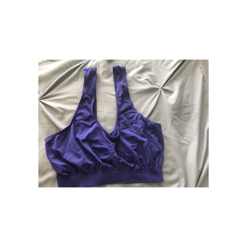 blue sleeping bra